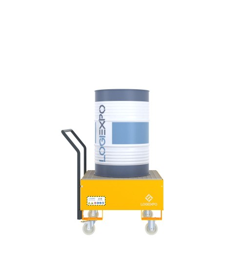 CARRELLO CON VASCA per 1 Fusto da 200 litri