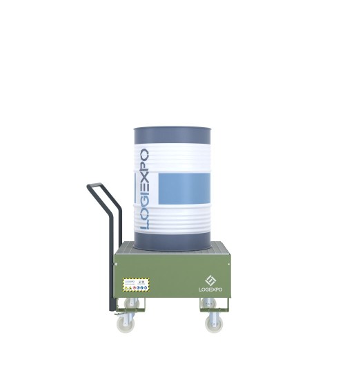 CARRELLO CON VASCA per 1 Fusto da 200 litri