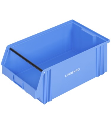 CASSETTA BOCCA DI LUPO IN POLIPROPILENE mm 300(L) x 500(P) x 200(H) con barra