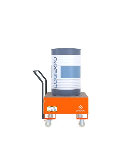 CARRELLO CON VASCA per 1 Fusto da 200 litri