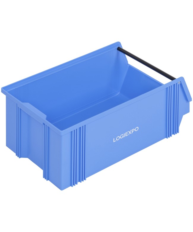 CASSETTA BOCCA DI LUPO IN POLIPROPILENE mm 300(L) x 500(P) x 200(H) con barra