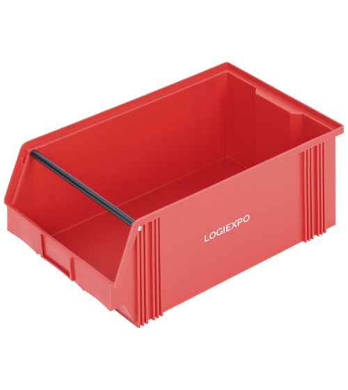 CASSETTA BOCCA DI LUPO IN POLIPROPILENE mm 300(L) x 500(P) x 200(H) con barra