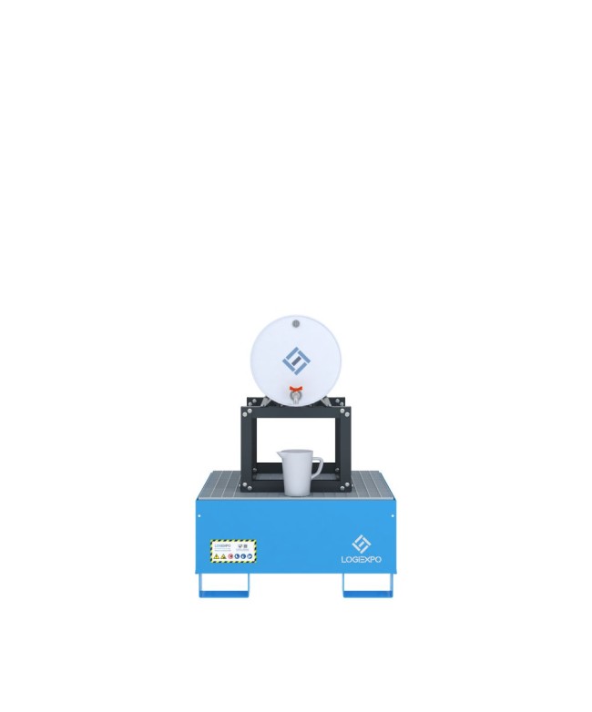 VASCA DI RACCOLTA E TRAVASO per 1 Fusto da 60 litri