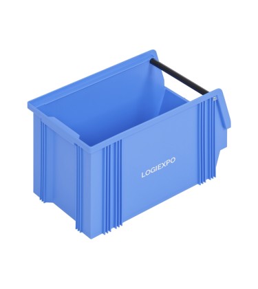 CASSETTA BOCCA DI LUPO IN POLIPROPILENE mm 200(L) x 350(P) x 200(H) con barra 2