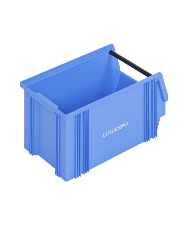 CASSETTA BOCCA DI LUPO IN POLIPROPILENE mm 200(L) x 350(P) x 200(H) con barra