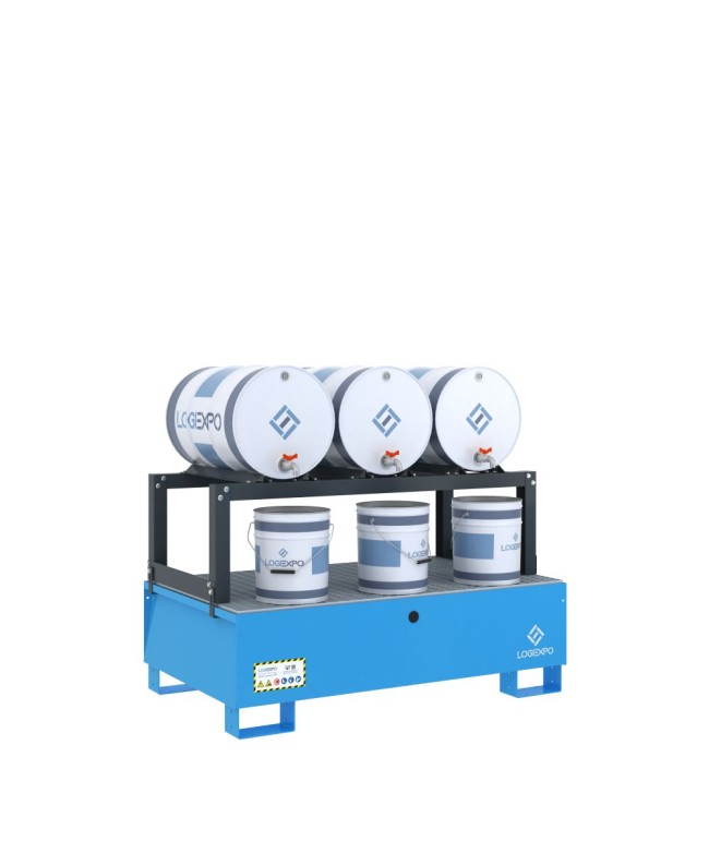 VASCA DI RACCOLTA E TRAVASO per 3 Fusti da 60 litri