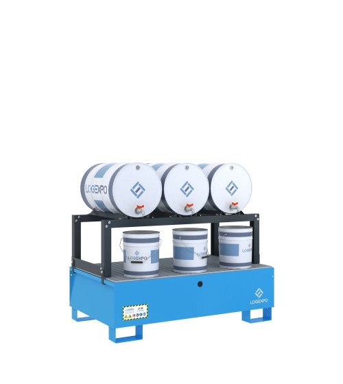 VASCA DI RACCOLTA E TRAVASO per 3 Fusti da 60 litri