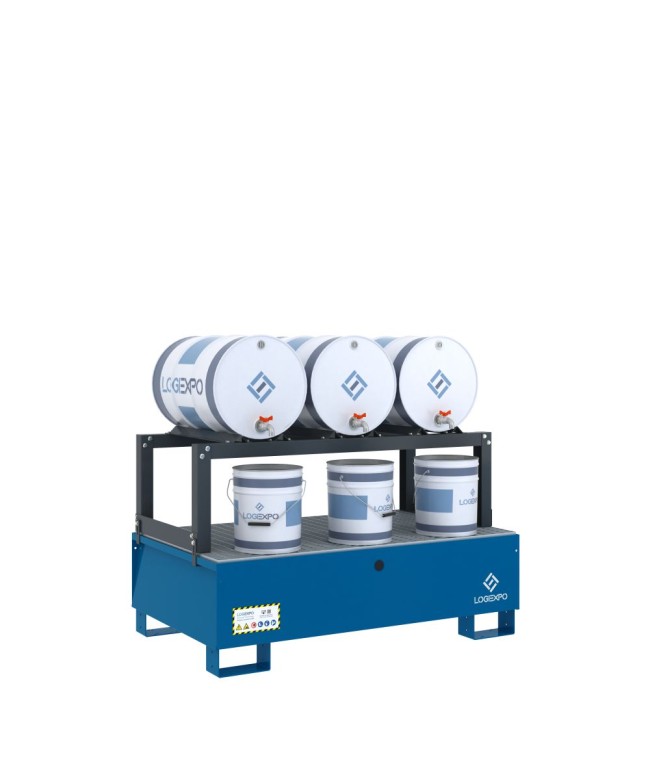 VASCA DI RACCOLTA E TRAVASO per 3 Fusti da 60 litri