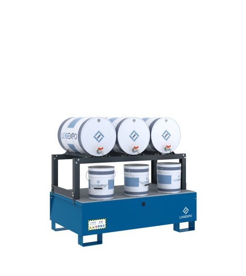 VASCA DI RACCOLTA E TRAVASO per 3 Fusti da 60 litri