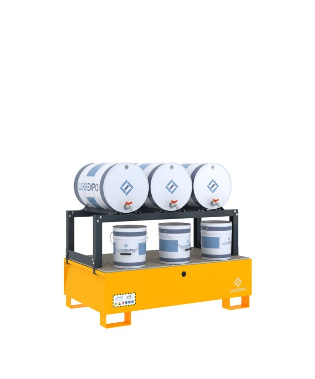 VASCA DI RACCOLTA E TRAVASO per 3 Fusti da 60 litri