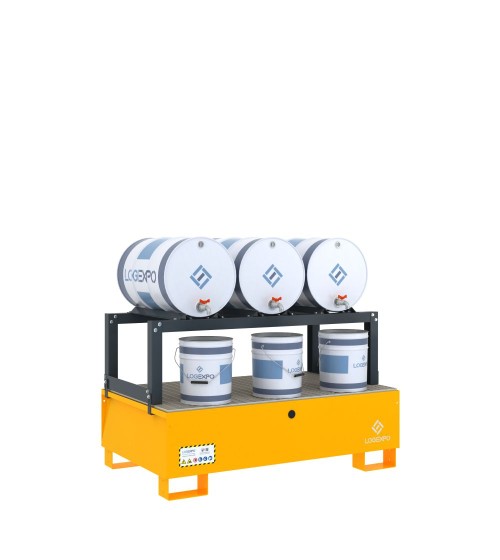 VASCA DI RACCOLTA E TRAVASO per 3 Fusti da 60 litri