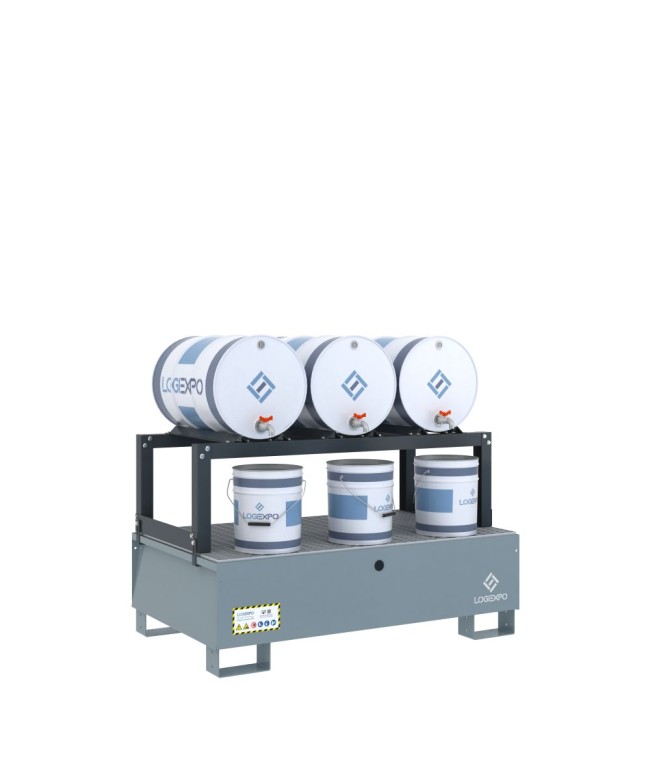 VASCA DI RACCOLTA E TRAVASO per 3 Fusti da 60 litri