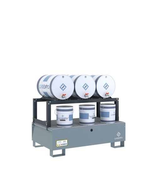 VASCA DI RACCOLTA E TRAVASO per 3 Fusti da 60 litri