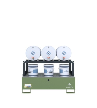 VASCA DI RACCOLTA E TRAVASO per 3 Fusti da 60 litri 2