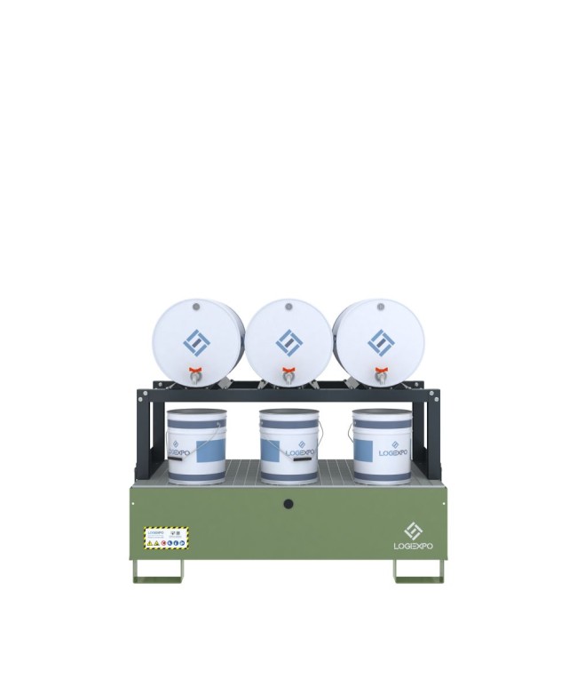 VASCA DI RACCOLTA E TRAVASO per 3 Fusti da 60 litri