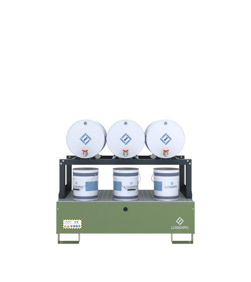 VASCA DI RACCOLTA E TRAVASO per 3 Fusti da 60 litri