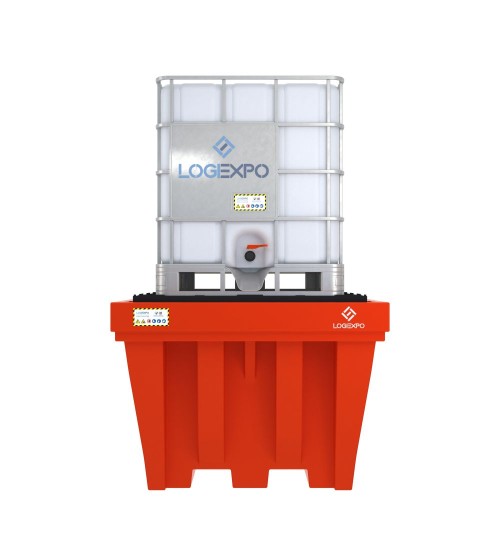 Vasca di Raccolta in Polietilene per 1 Cisternetta IBC