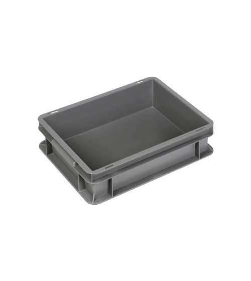 Contenitore Euro impilabile 400x300x100h in PP riciclato al 50%