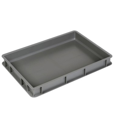 Contenitore Euro impilabile 600x400x70h in PP riciclato al 50%