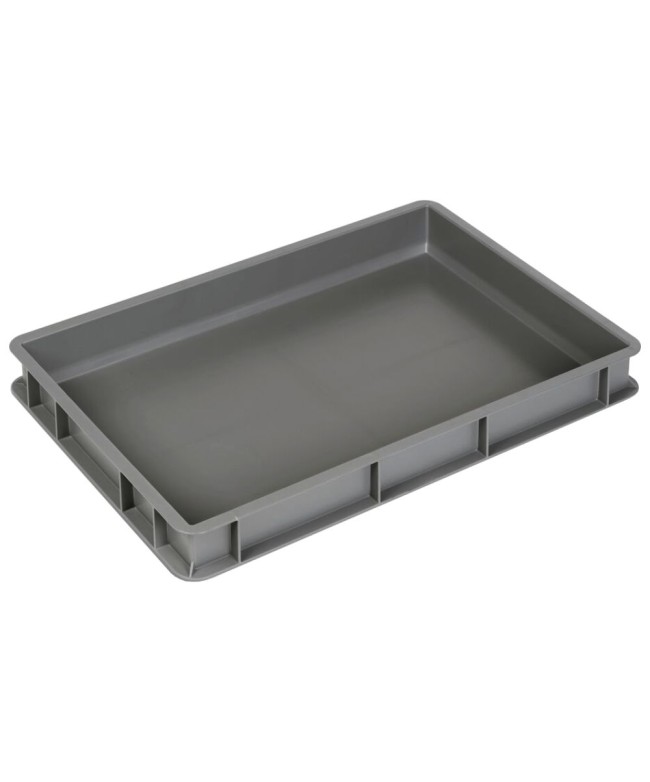 Contenitore Euro impilabile 600x400x70h in PP riciclato al 50%