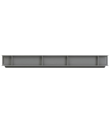 Contenitore Euro impilabile 600x400x70h in PP riciclato al 50% 2