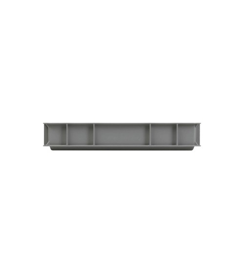 Profilo ribassato del Contenitore Euro 600x400x70h vista maniglie chiuse su lato 400 mm