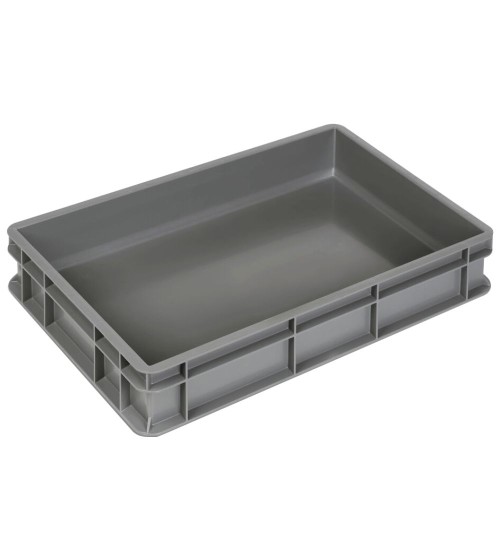 Contenitore Euro impilabile 600x400x100h in PP riciclato al 50%