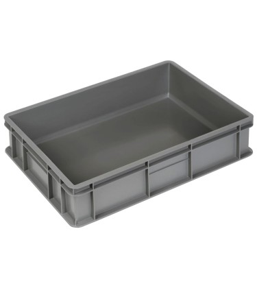 Contenitore Euro impilabile 600x400x130h in PP riciclato al 50%