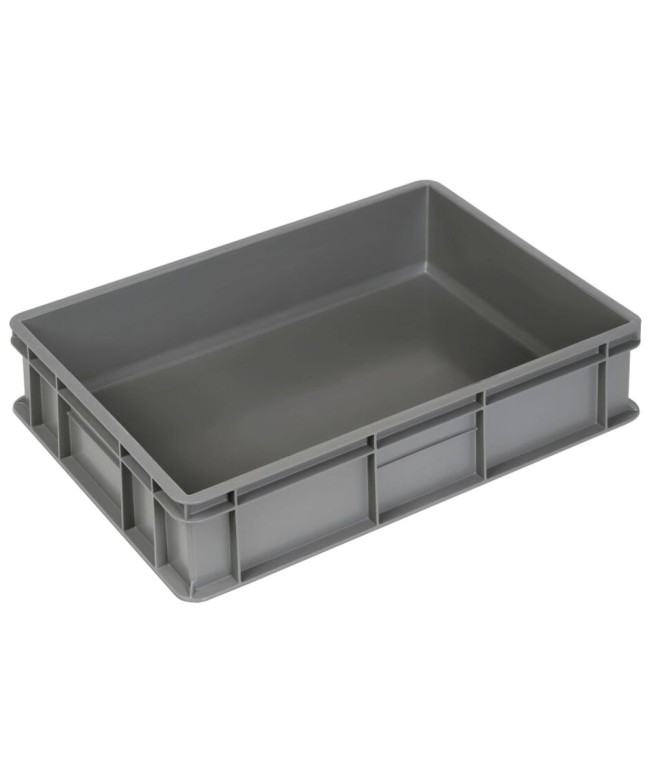 Contenitore Euro impilabile 600x400x130h in PP riciclato al 50%