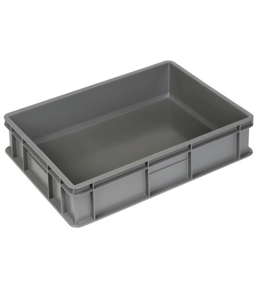 Contenitore Euro impilabile 600x400x130h in PP riciclato al 50%