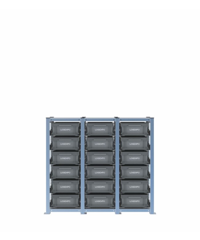 Scaffale 18 cassette Euro 400x300x130h | H1000