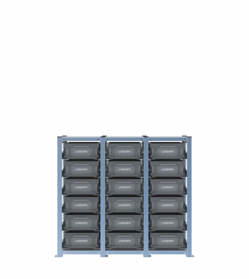Scaffale 18 cassette Euro 400x300x130h | H1000