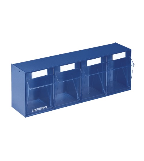 CASSETTIERA IN PLASTICA con 4 cassetti basculanti porta minuteria