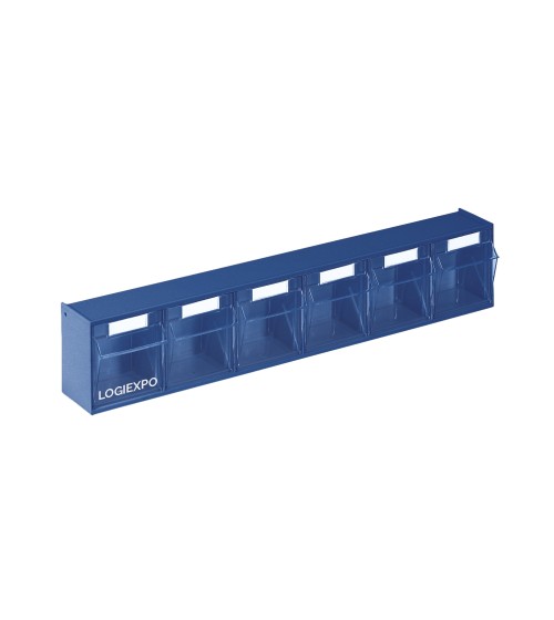CASSETTIERA PORTA MINUTERIA con 6 cassetti basculanti trasparenti
