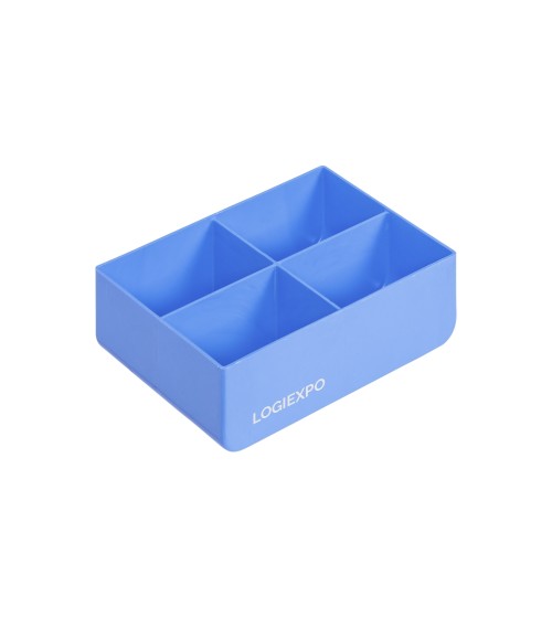 BACINELLA IN PLASTICA PER MINUTERIE 111x153x52h con 4 vani interni