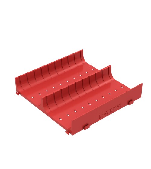 CONCA COMPONIBILE PER CASSETTI a 2 canali con divisori ad incastro