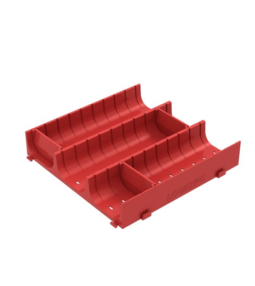 CONCA COMPONIBILE PER CASSETTI a 3 canali con divisori ad incastro