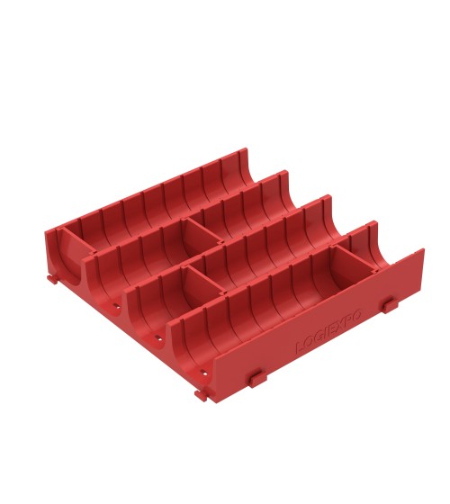 CONCA COMPONIBILE PER CASSETTI a 4 canali con divisori ad incastro