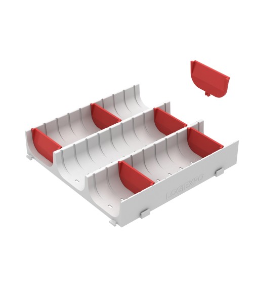 DIVISORI PER CONCHE A 3 CANALI - Divisori per cassetti industriali