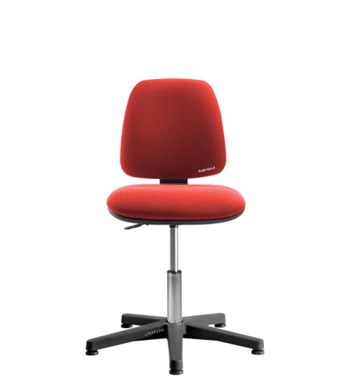 SGABELLO ERGONOMICO con seduta e schienale imbottiti