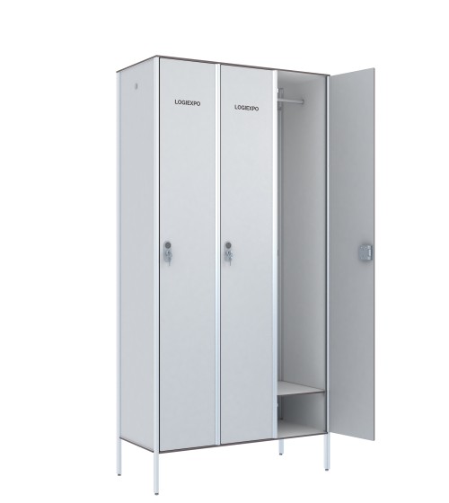 ARMADIO SPOGLIATOIO in Laminato HPL a 3 Posti