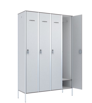 ARMADIETTO PER SPOGLIATOIO in HPL – Blocco a 4 Posti
