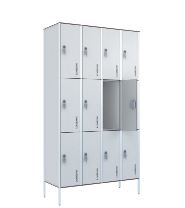 ARMADIO SPOGLIATOIO in HPL a Casellario – Multivano a 12 Posti
