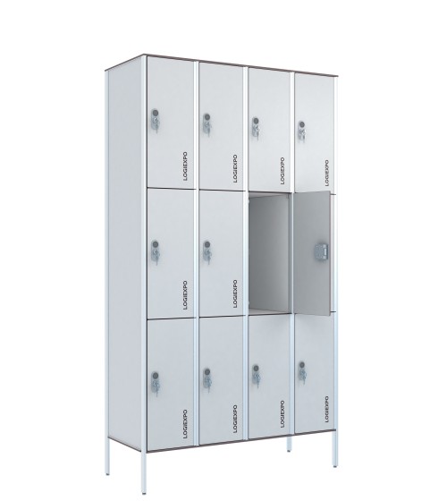ARMADIO SPOGLIATOIO in HPL a Casellario – Multivano a 12 Posti