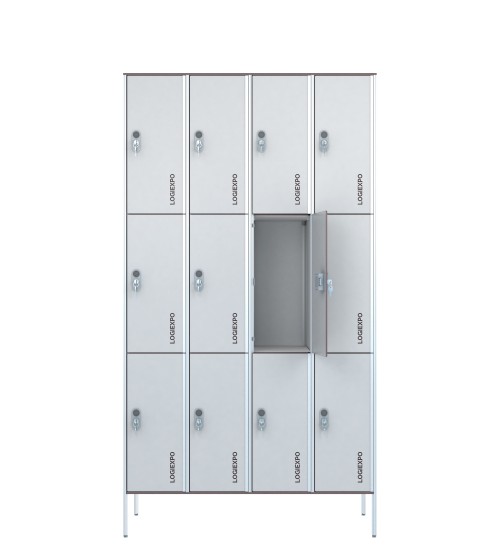 ARMADIO SPOGLIATOIO in HPL a Casellario – Multivano a 12 Posti