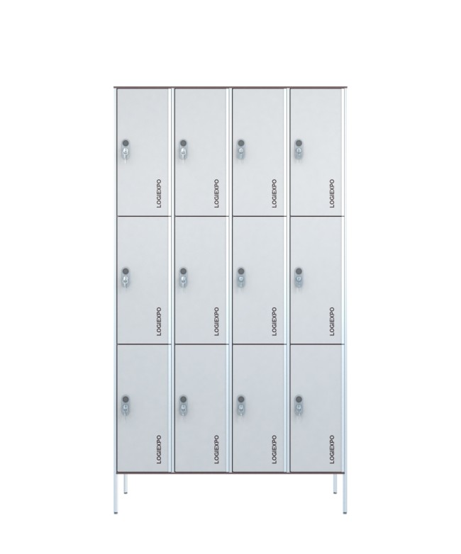 ARMADIO SPOGLIATOIO in HPL a Casellario – Multivano a 12 Posti