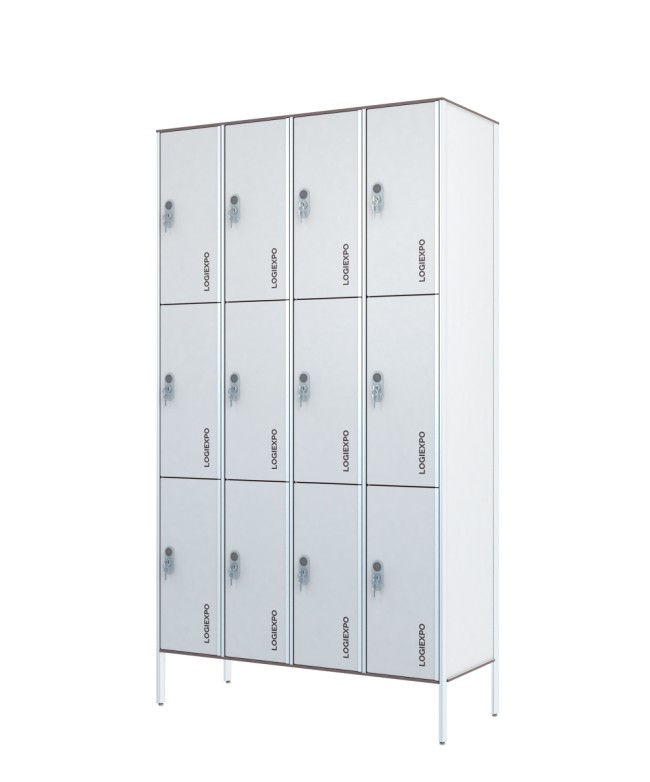 ARMADIO SPOGLIATOIO in HPL a Casellario – Multivano a 12 Posti