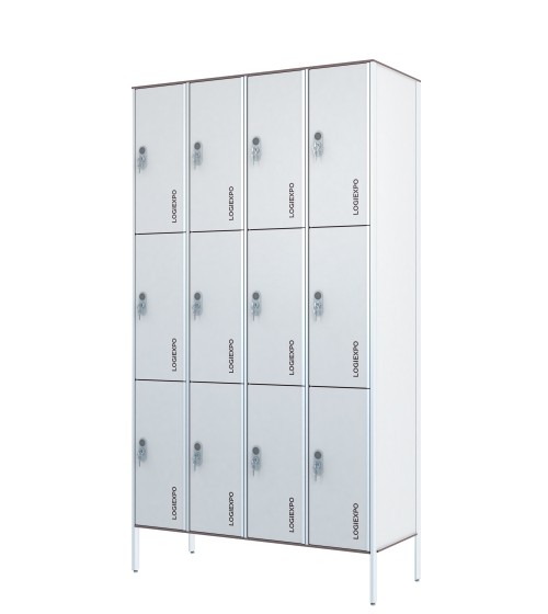ARMADIO SPOGLIATOIO in HPL a Casellario – Multivano a 12 Posti
