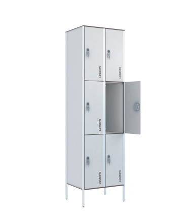 ARMADI MULTIVANO PER SPOGLIATOIO in HPL – Casellario a 6 Posti