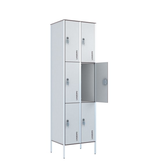 ARMADI MULTIVANO PER SPOGLIATOIO in HPL – Casellario a 6 Posti